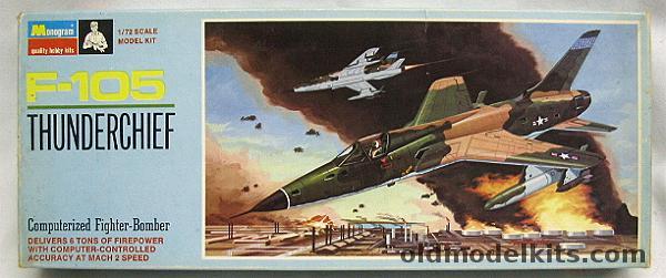 Monogram 1/72 F-105 Thunderchief Blue Box, PA149-100 plastic model kit